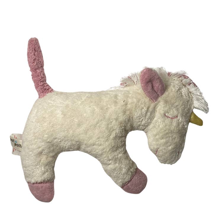 Organic eco children rattle “unicorn” /REIN-9 for wholesale by Pat & Patty