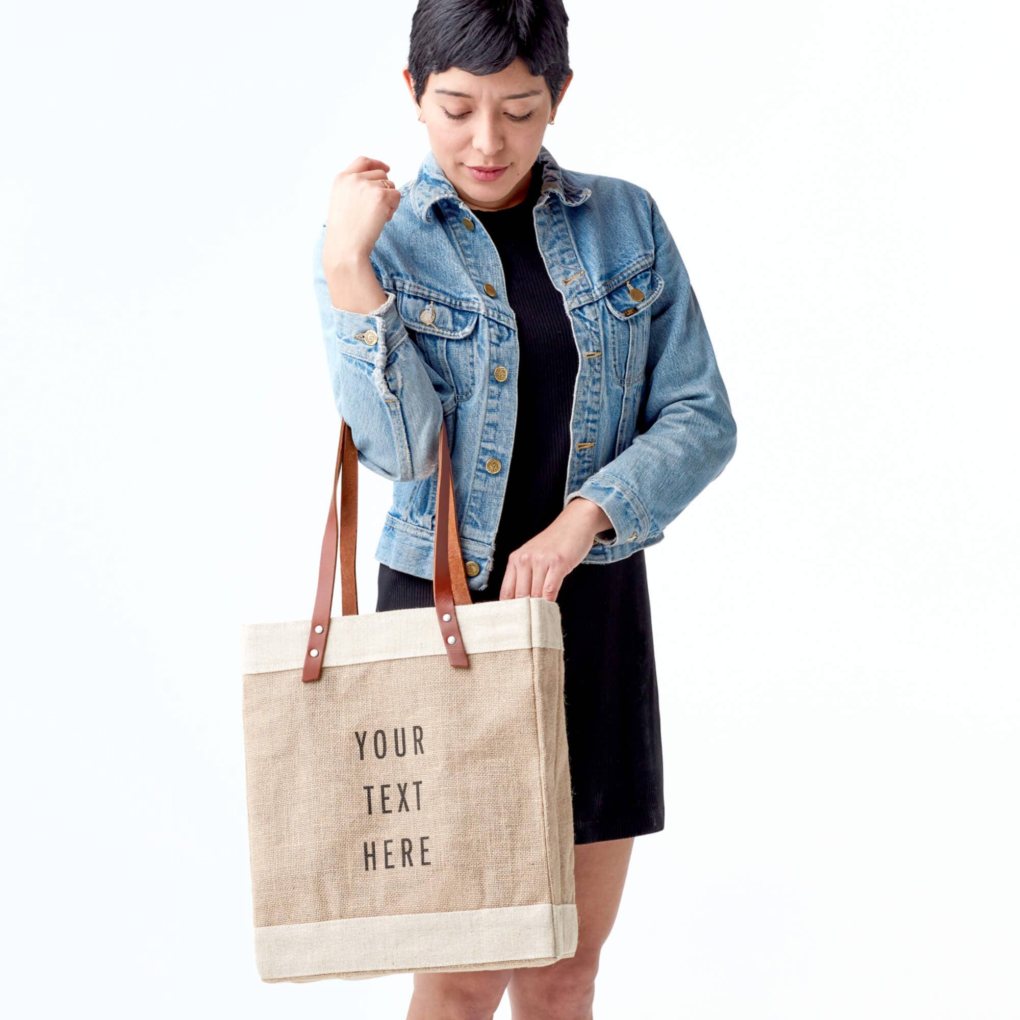 Apolis - Wholesale Tote Bag - Women's - Customize Market Tote in Natural (034NA)6