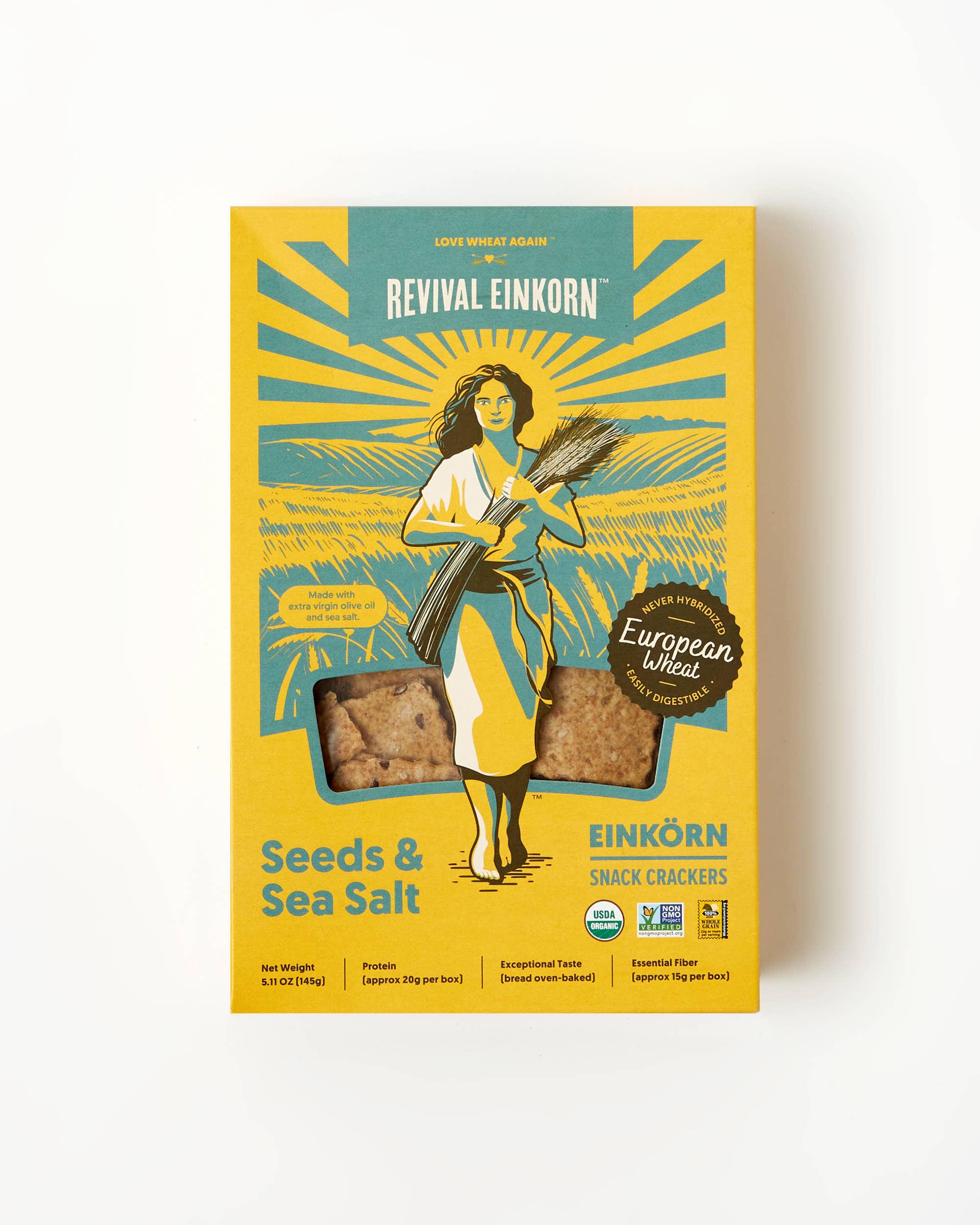 Revival Einkorn - Wholesale Crackers - Seeds & Sea Salt1