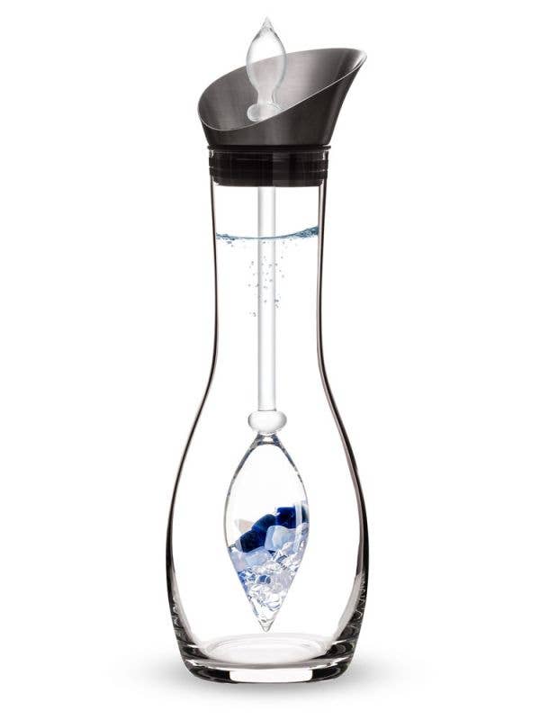 Era Crystal Water Carafe | BALANCE (Sodalite & Chalcedony) for wholesale by VitaJuwel USA