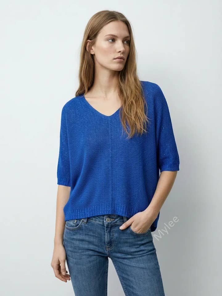 Light sequin sweater @3169_PullLux for wholesale by Mimi & Gogo