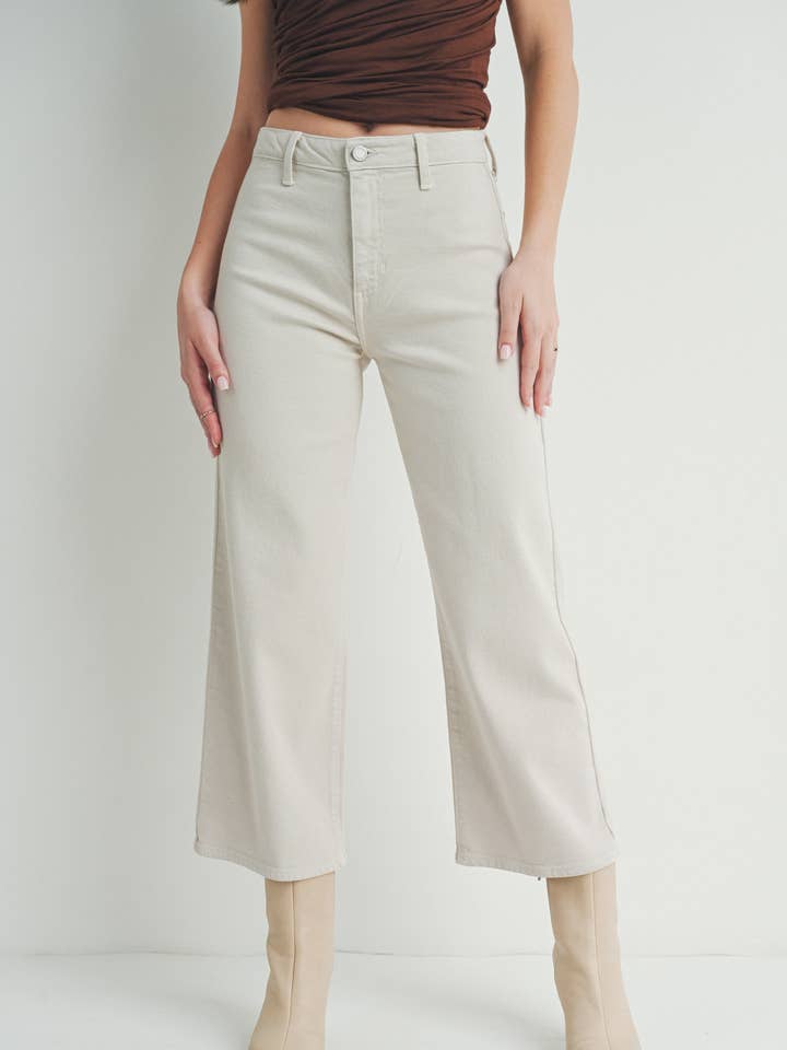 JUST BLACK DENIM - Wholesale Pants - Women's - BP440J - SUPERMOON - Trouser Wide Leg