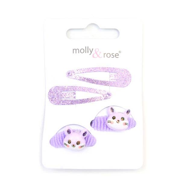 Inca UK - Wholesale Hair Clip - Kids - Glitter Sleepies & Animal Motif Ponios Set1