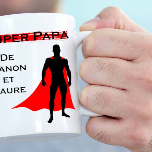 Tendance Cadeau – Engroshandel Kaffekrus – Personlig Super Papa Krus Med Navne