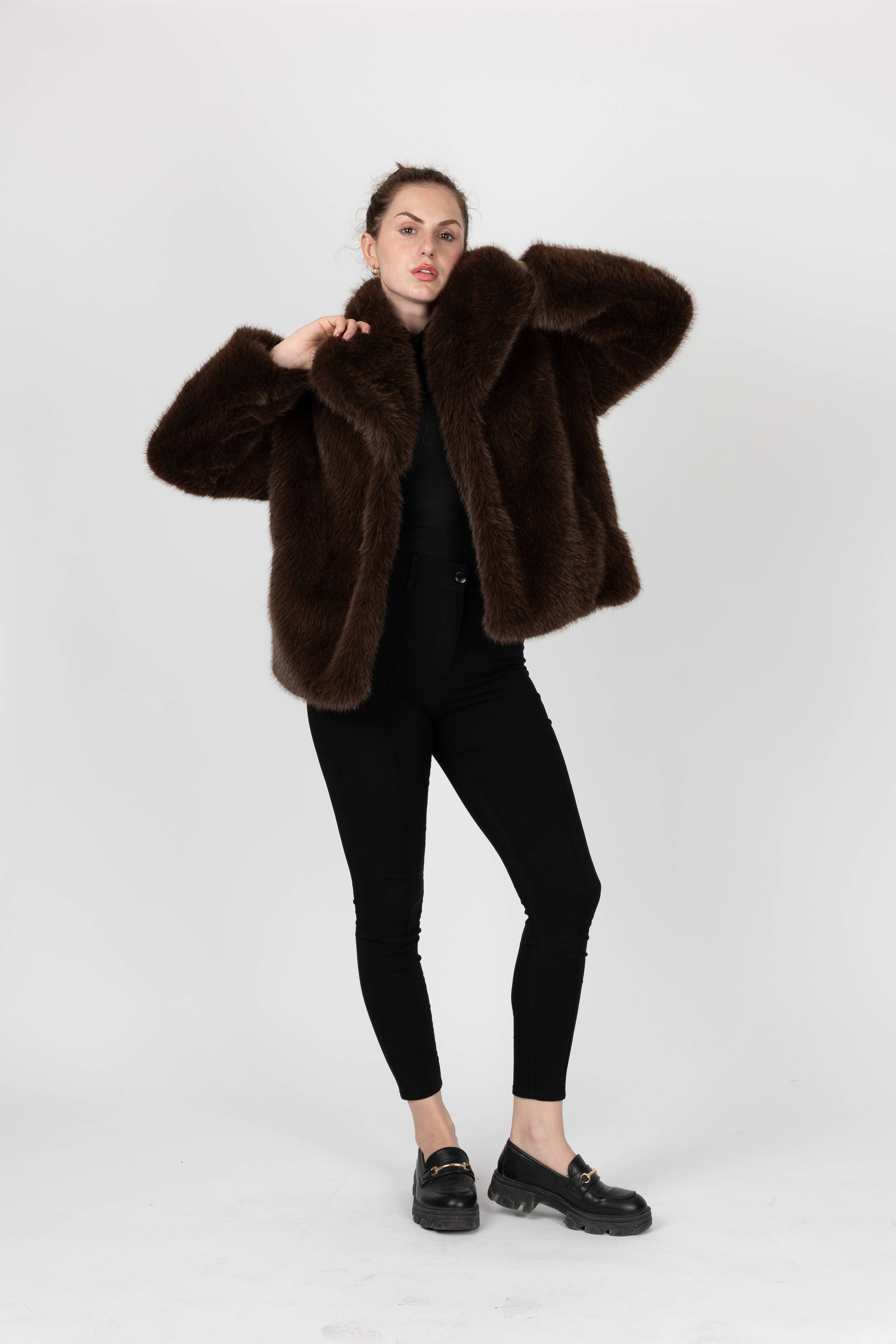 KZELL PARIS - Wholesale Fur/Faux Fur Coat - Women's - SHORT FAUX FUR COAT17