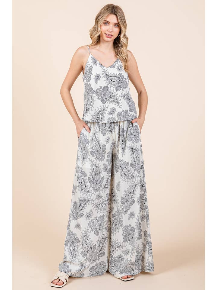 SET VAN HEMDJE EN BROEK MET PAISLEYPRINT voor wholesale door mittoshop