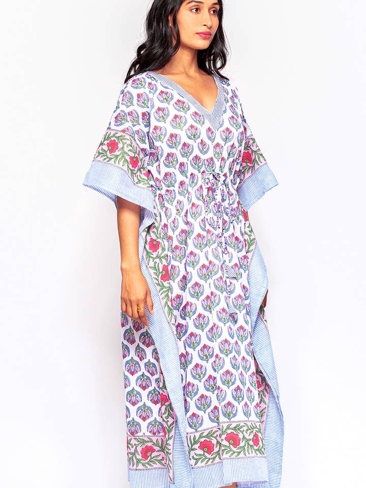 Sevya Handmade - Wholesale Kaftan - Women's - Anjali Block Print Caftans 7