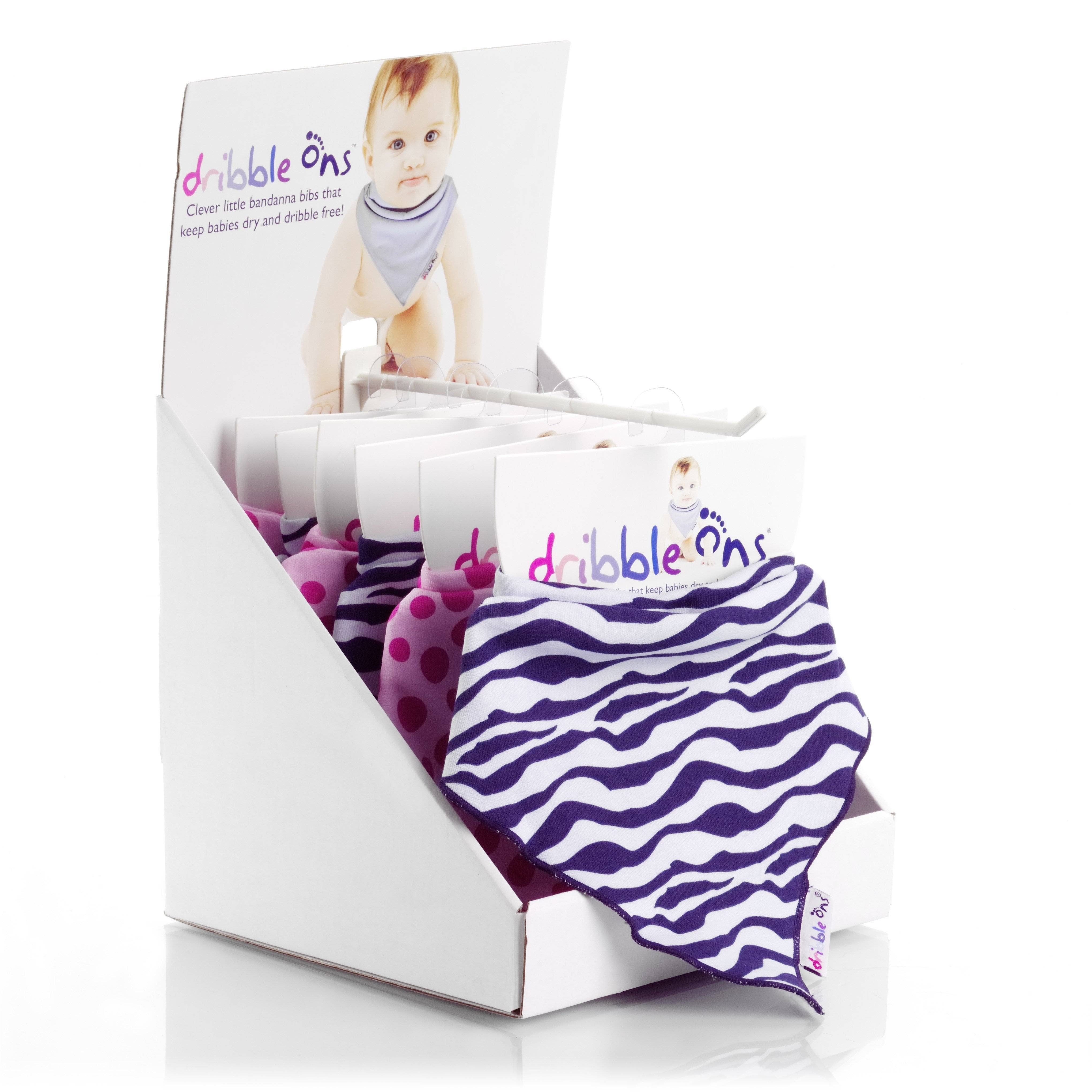 Sock Ons – wholesale Retailer display – Child & baby – Display Box Dribble Ons TRADE1