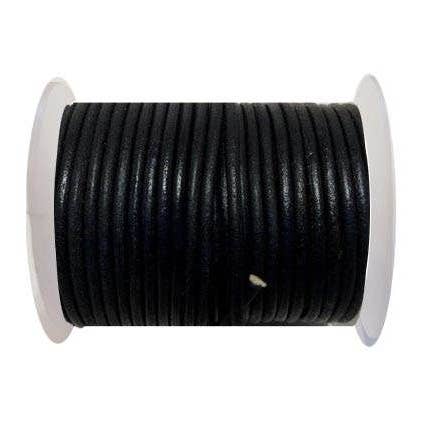 Round Leather Cord - 3mm - Vintage Navy Blue for wholesale by Sun Enterprises B.V.