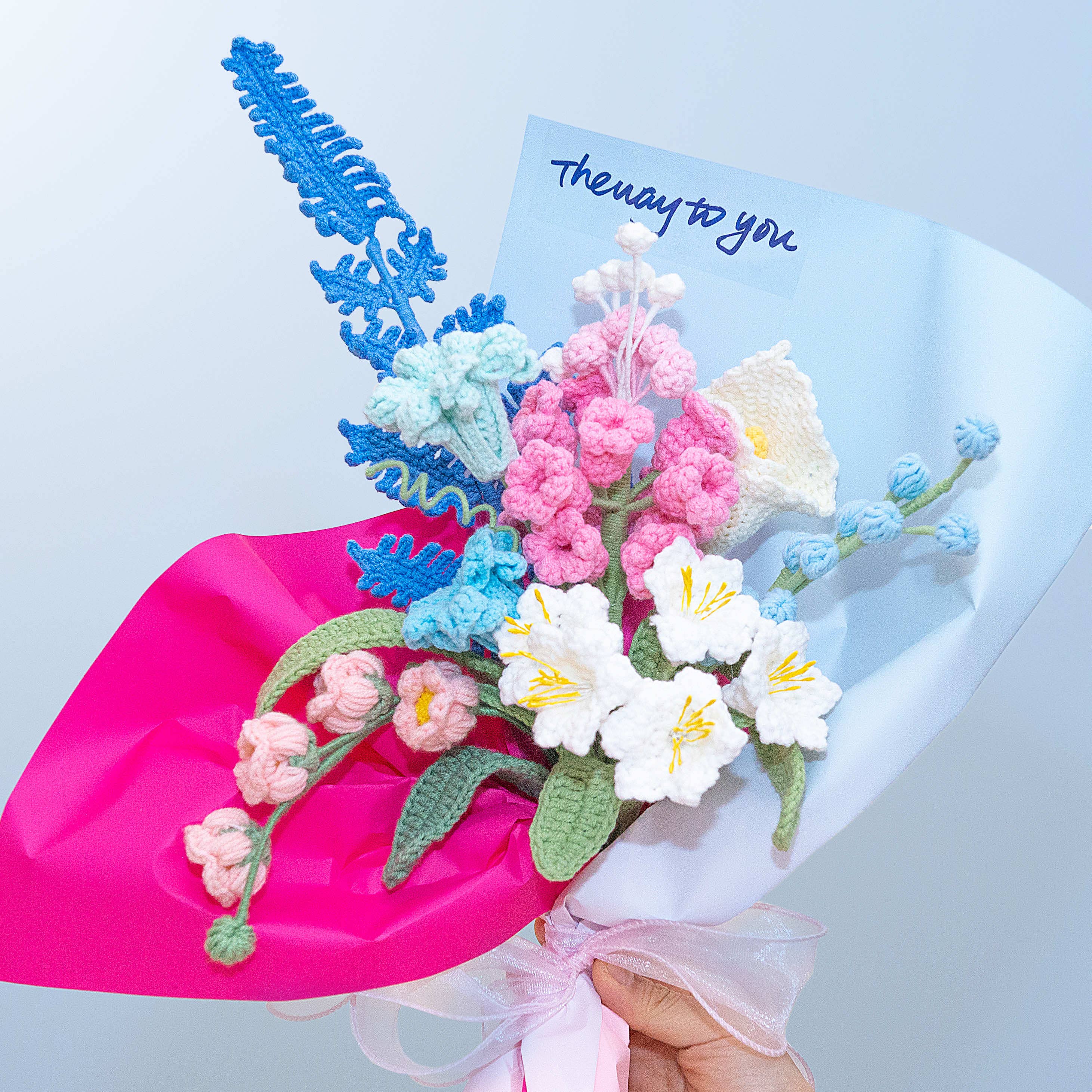 Vit Handgjord virkad blomma - Kalla lilja för wholesale på Faire2