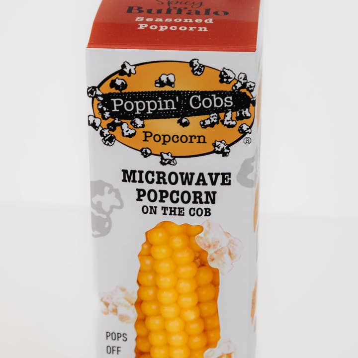 Poppin' Cobs Popcorn - Wholesale Popcorn - Popcorn on the Cob with Spicy Buffalo Seasoning 11