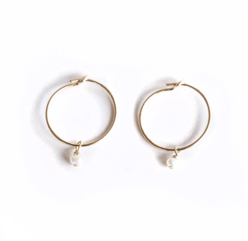 Rose Gypsy - Vente Créoles - Créoles de perles délicats