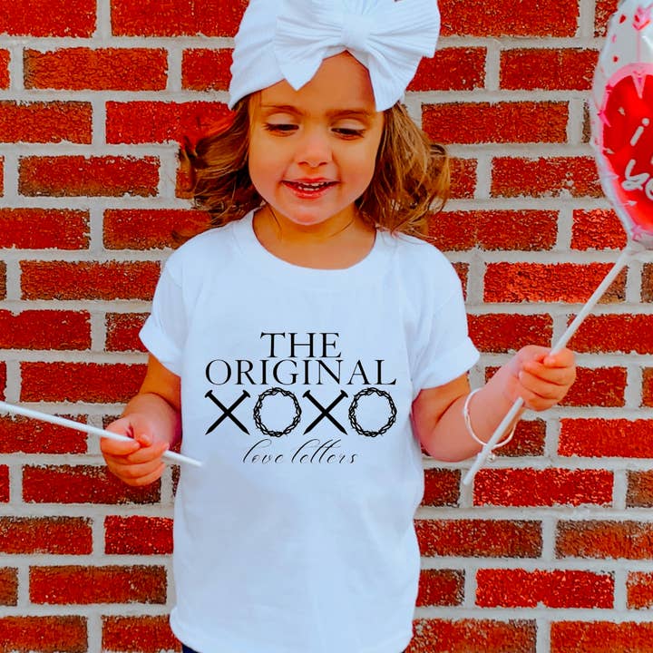 Toddler The Original Love Letters Tee Valentines Day Kids for wholesale by Gia Gifts Boutique