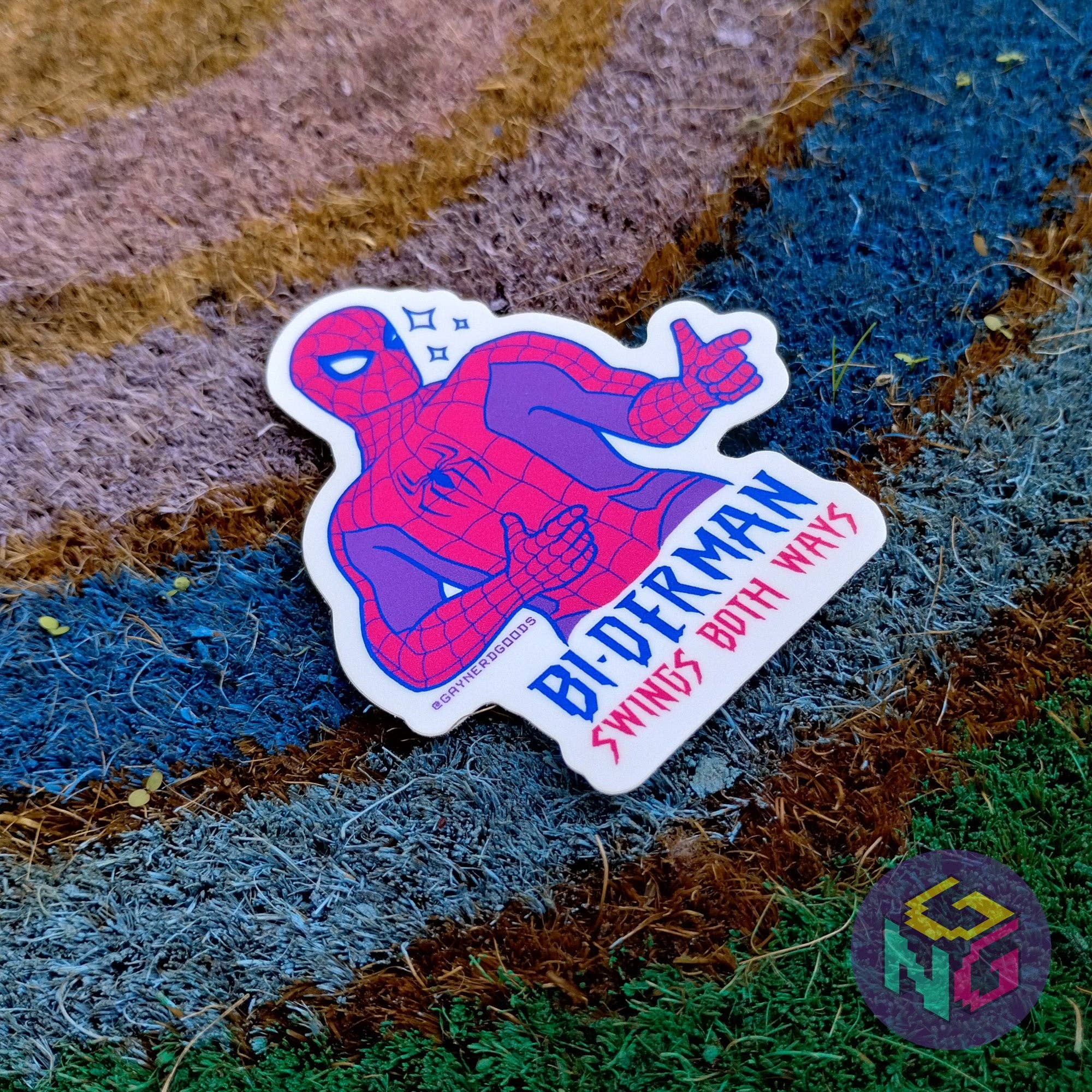 Gay Nerd Goods - Wholesale Sticker - Biderman Sticker3