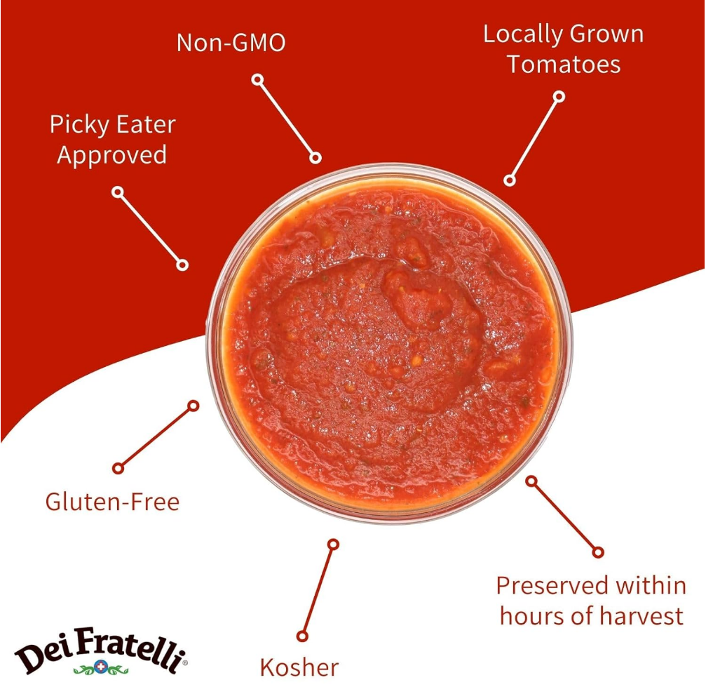 Dei Fratelli - Wholesale Pasta Sauce - Dei Fratelli Marinara Pasta Sauce - Vine Ripened4