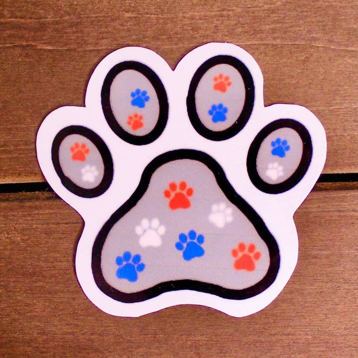 Aufkleber mit Pfotenabdruck| Hundeaufkleber | Wasserdichter Aufkleber | Hydroflask-Aufkleber | Laptop-Aufkleber für den Großhandel von Stickers by Gillian