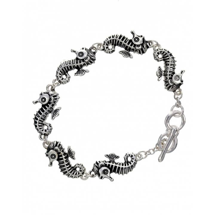 FR5635 Bracelet à maillons et chaîne en métal Sea Life Seahorse pour la vente par 0011 PREMIERE