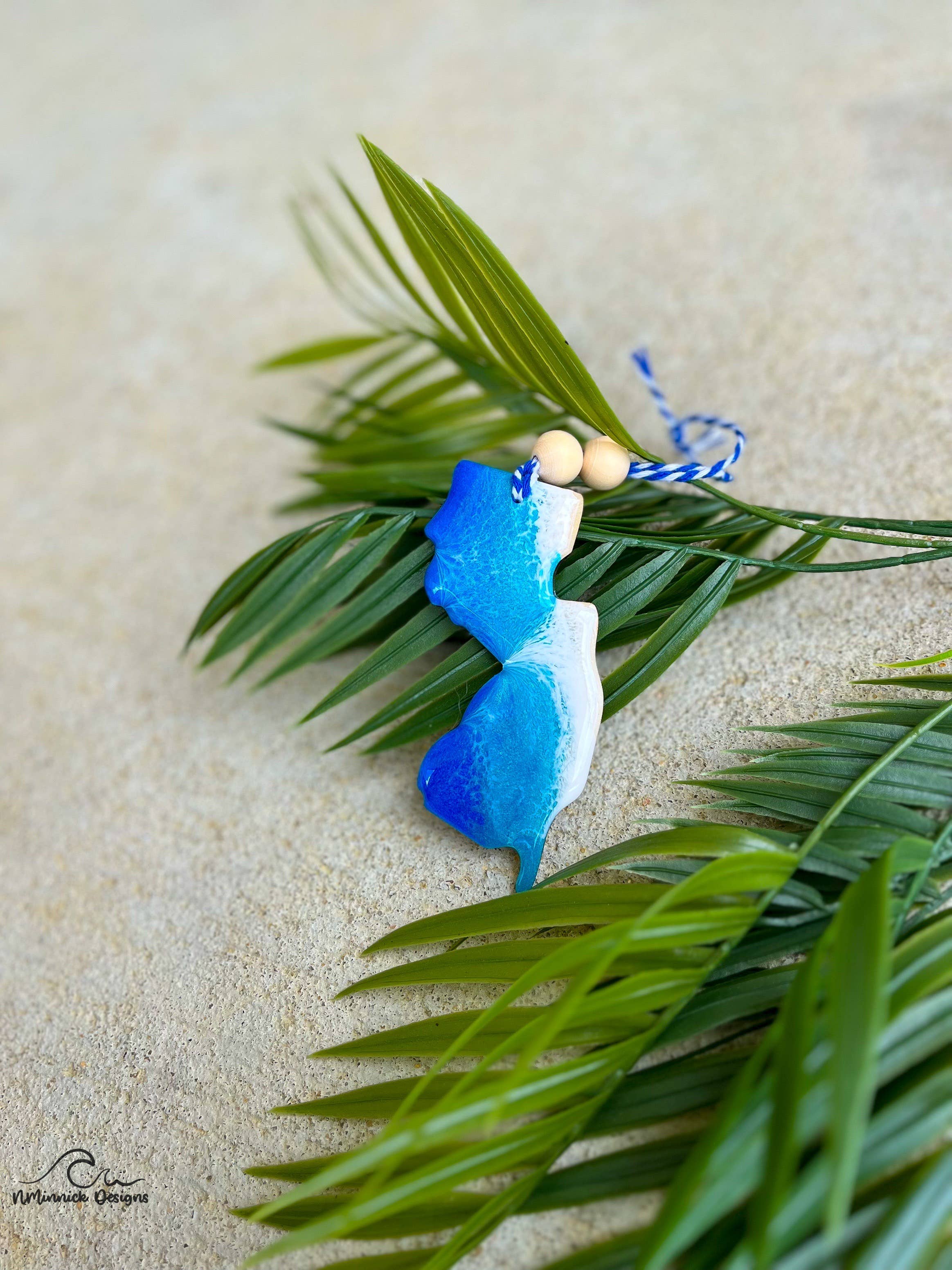 NMinnick Designs - Wholesale Ornament - New Jersey Beach Ornament1