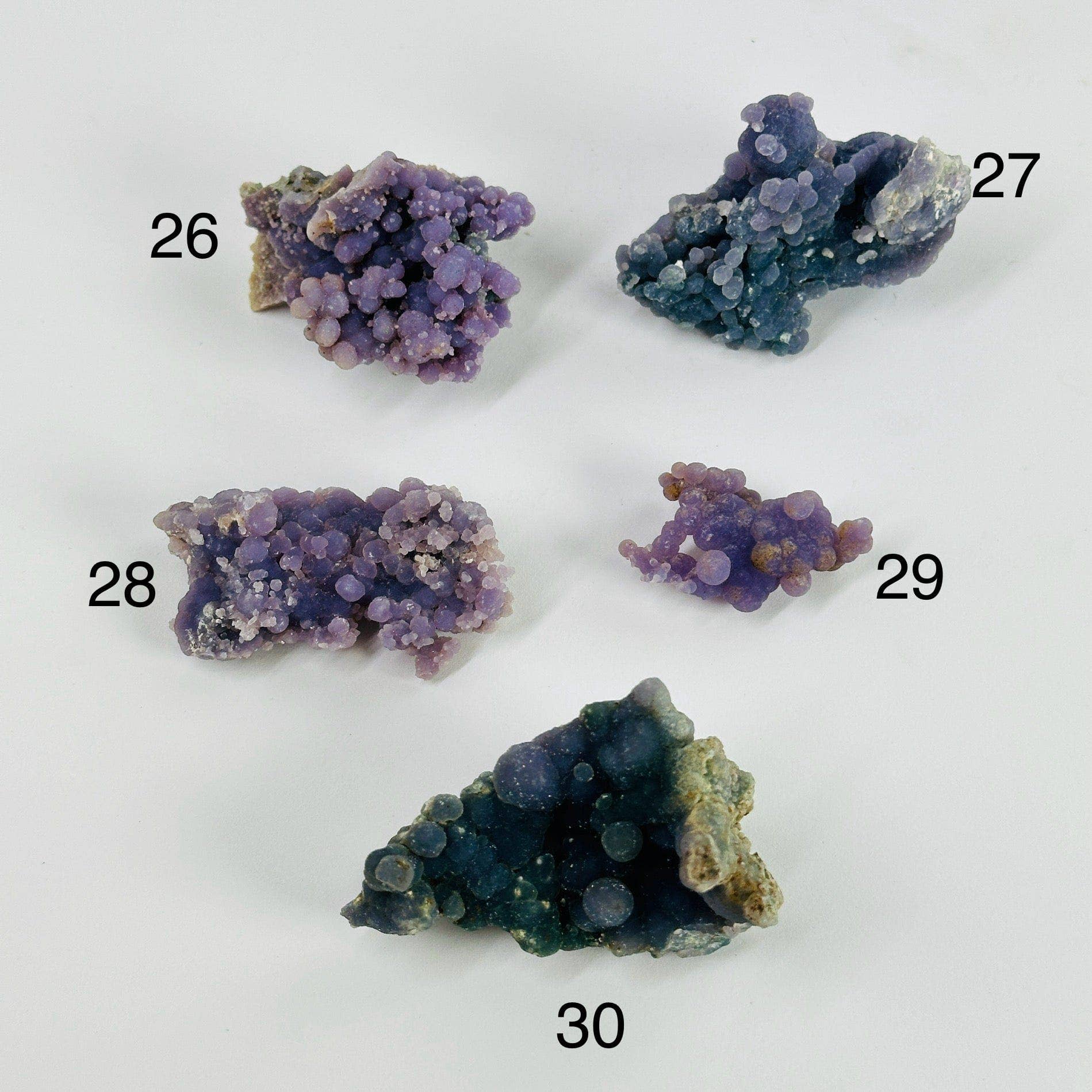 Rock Paradise – Pedra/cristal espiritual por atacado – Cluster de Cristal de Calcedônia Grape Agate - Peça para Colecionadores, Escolha a Sua6