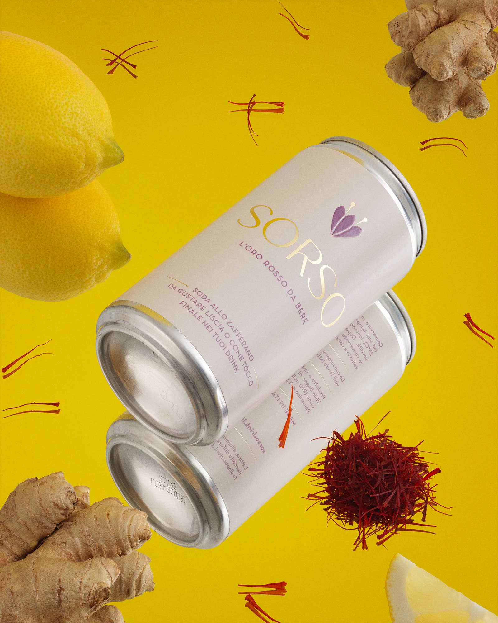 Café 124 srl - Wholesale Soda/Carbonated Drink - Sorso - Italian Saffron Soda 250ml1