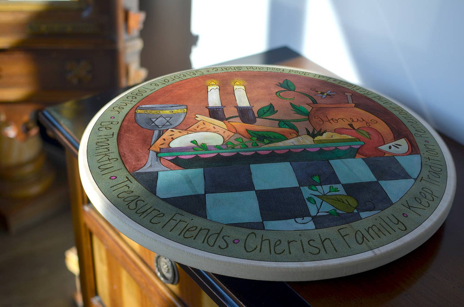 Sticks - Wholesale Lazy Susan - "A Blessed Time" Lazy Susan1