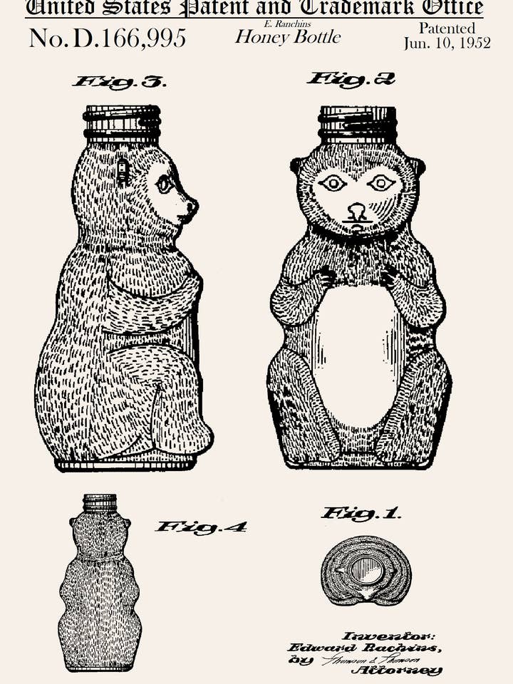 Honey Bottle Everyday Greeting Card for wholesale by PATENT PRESS GREETING CARDS