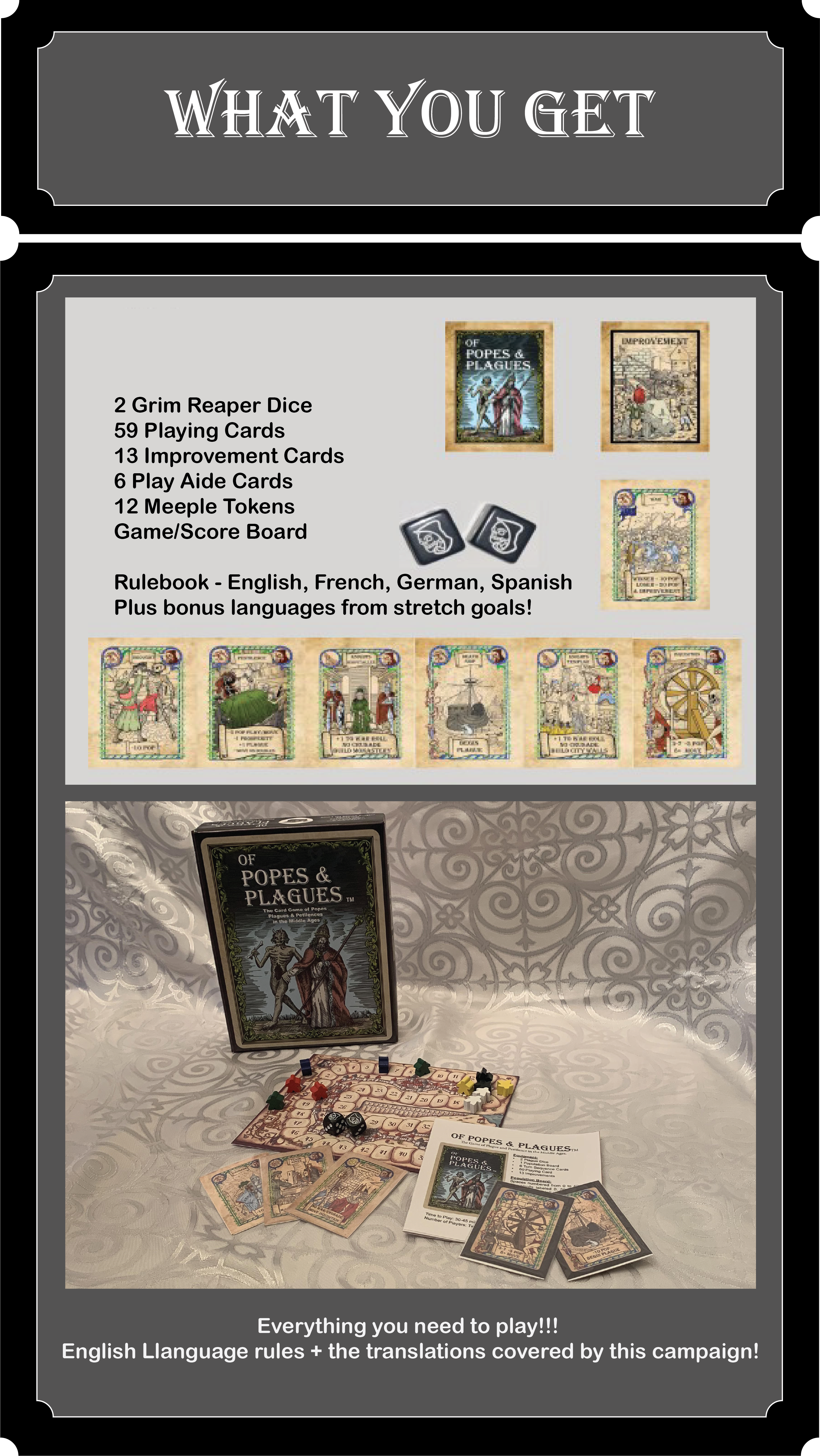 Hillary's Toy Box LLC - Wholesale Card Game - Of Popes & Plagues1