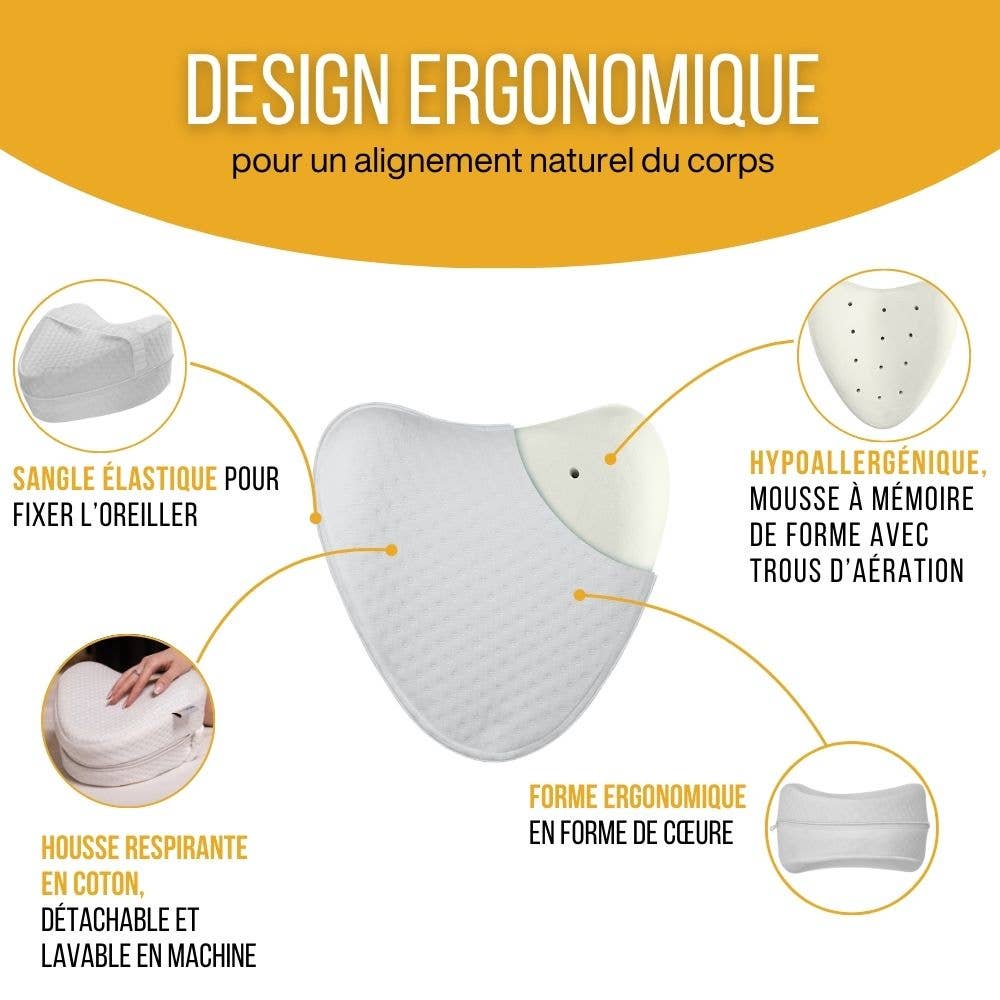 Inphysio - Wholesale Bedding Pillow - Coussin en forme de cœur  | COUSSIN DE GENOUX3