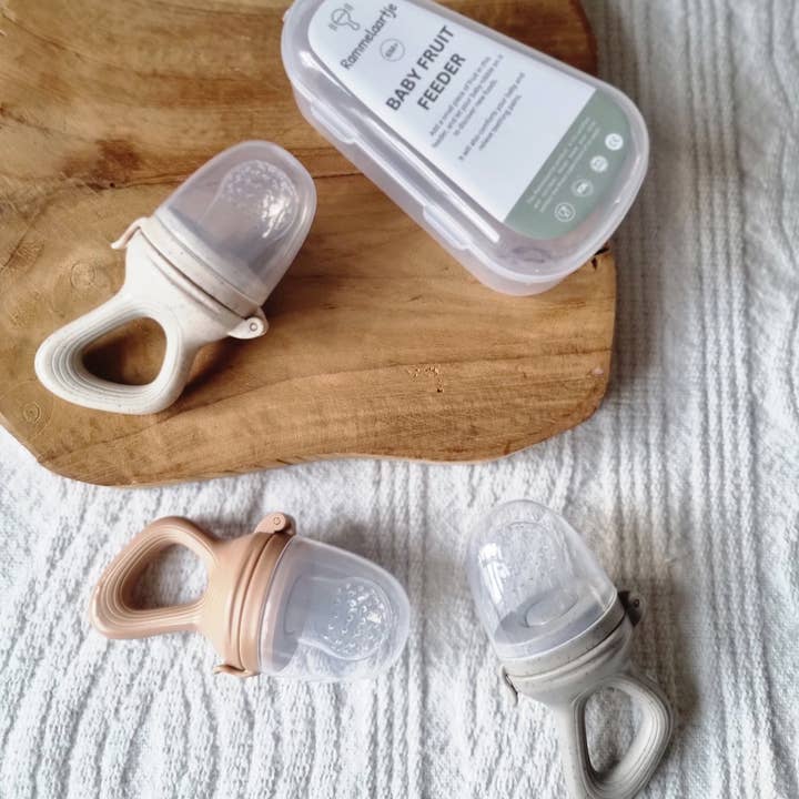 Rammelaartje - Wholesale Feeding Set - Baby - Fruit Food Pacifier - Soft Brown