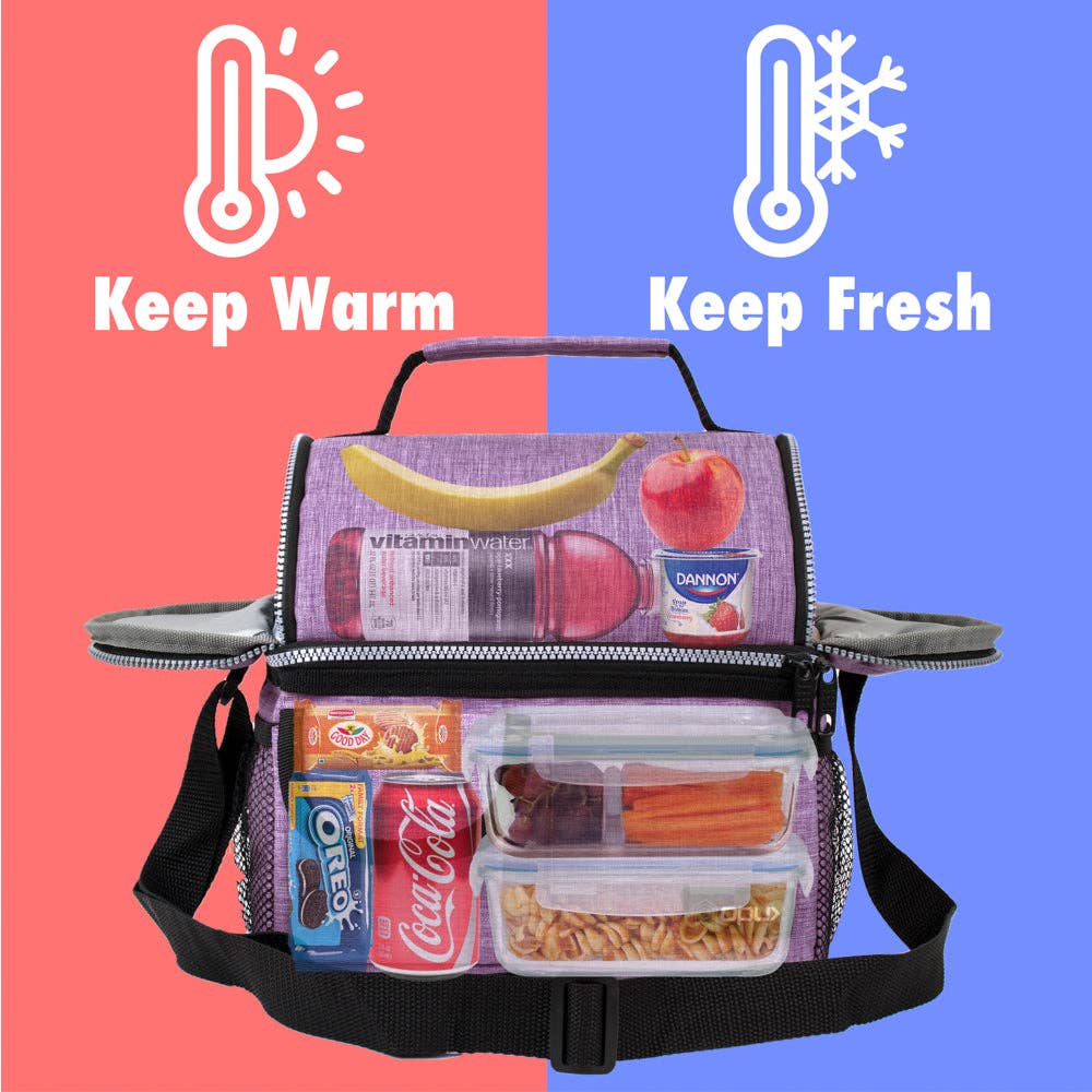 OPUX - Wholesale Lunch Bag/Box - Two-Sided Double Deck Insulated Lunch Box - 16 Cans20