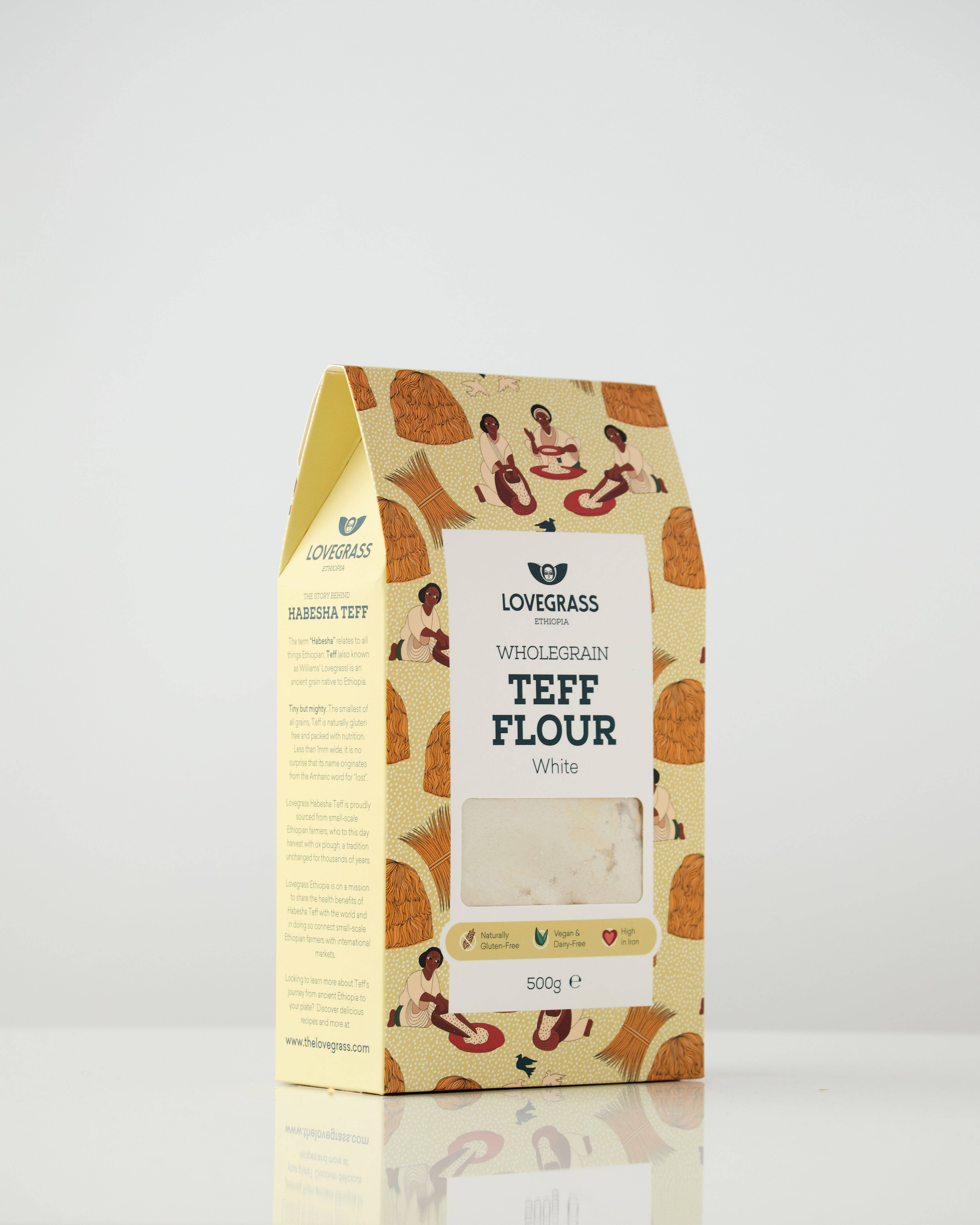 Lovegrass Ethiopia - Wholesale Flour - White Teff Flour 500g1
