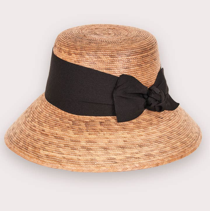Tula - Wholesale Straw Hat - Women's - Somerset Black Bow0