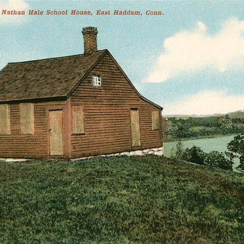 Art Print CT-328 Nathan Hale Schoolhouse, East Haddam for wholesale by Found Image Press
