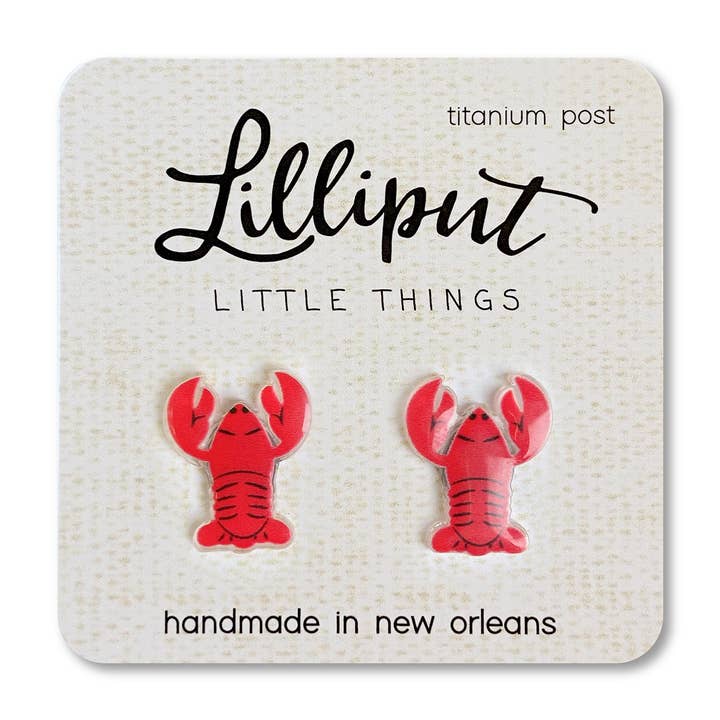Lilliput Little Things - Wholesale Stud/Post Earrings - Crawfish Earrings