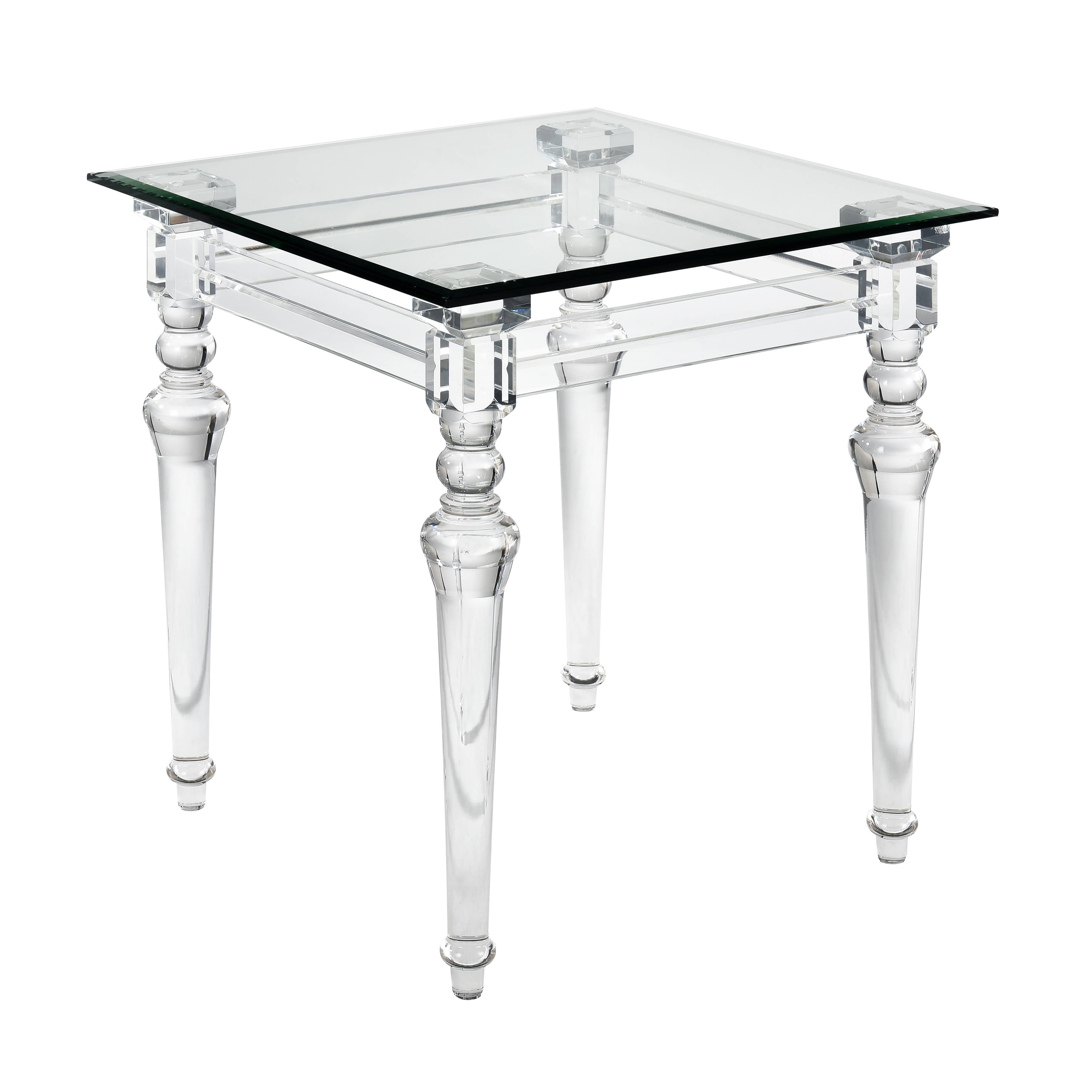 Clear Jacobs Accent Table - Square for wholesale on Faire4