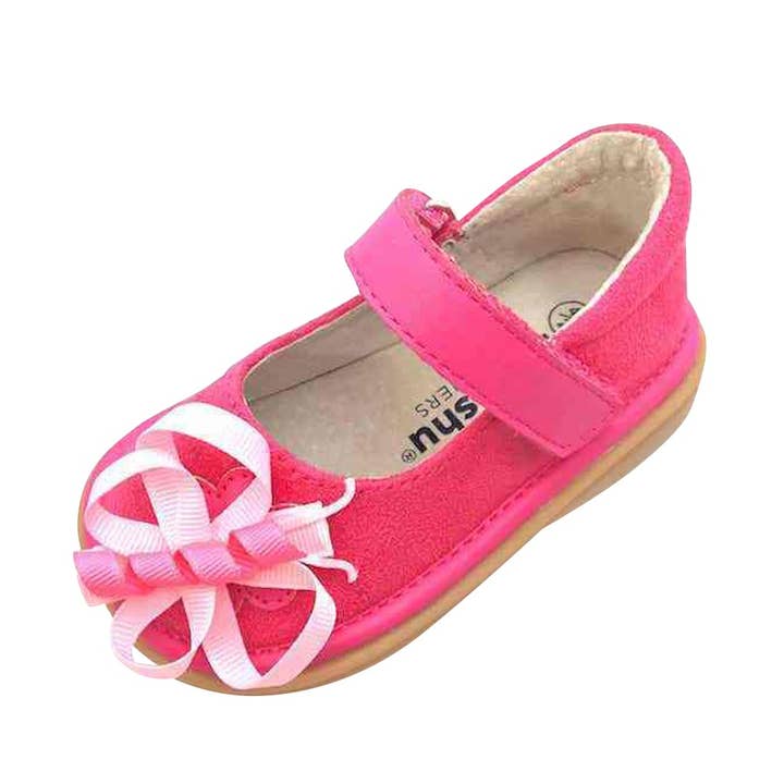 Mooshu Trainers - Wholesale Slip On Sneakers - Kids - Harlow Ultrasuede Mary Jane – Girls Toddler Squeaky Shoes