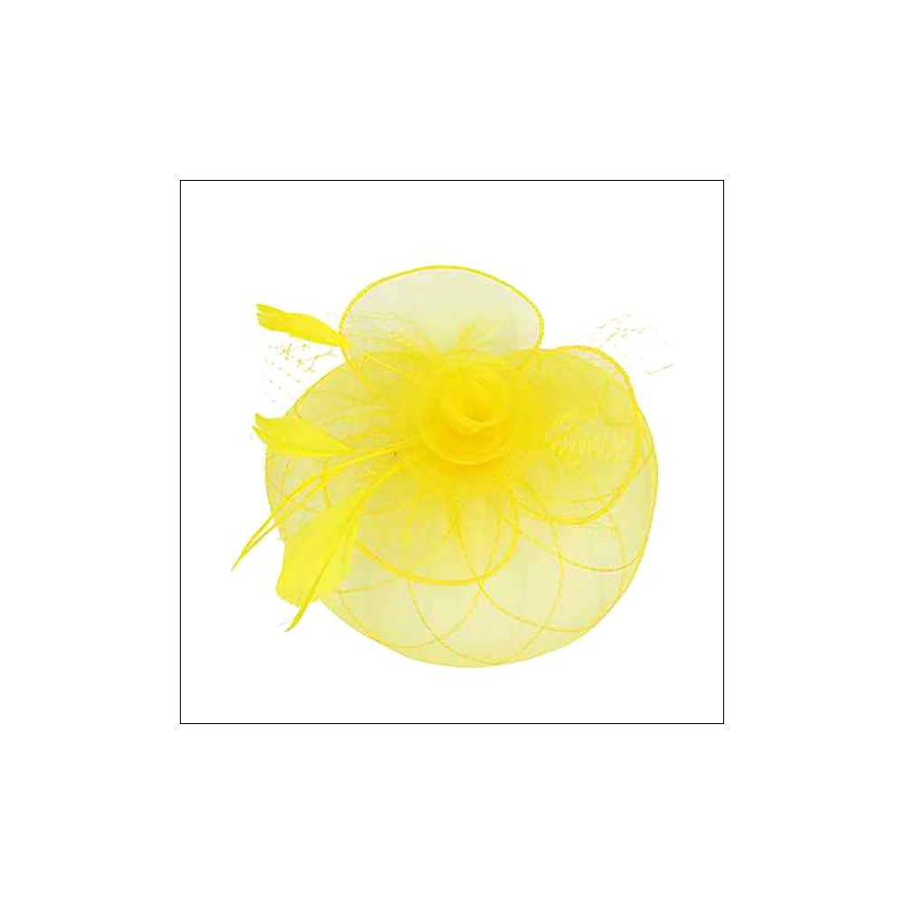 Sensibling Corp. - Vente Chapeau bibi – femme - Fascinateur / Bandeau en maille de plumes et fleurs15