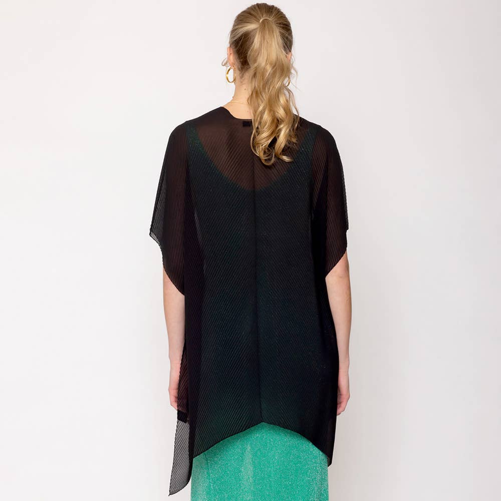 Sensibling Corp. - Wholesale Poncho - Women's - Solid Chiffon Ruana Poncho2