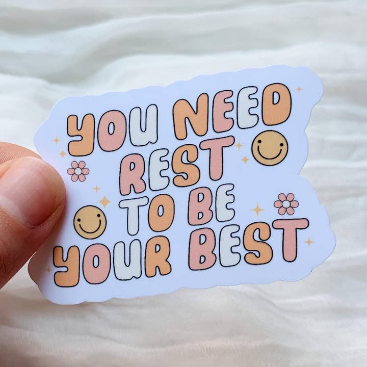 Vous avez besoin d'un autocollant imperméable pour la santé mentale. pour la vente par Tiny Acres Co