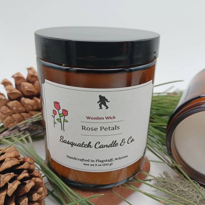 Sasquatch Candle Company - Wholesale Jar/Filled Candle - Rose Petals0