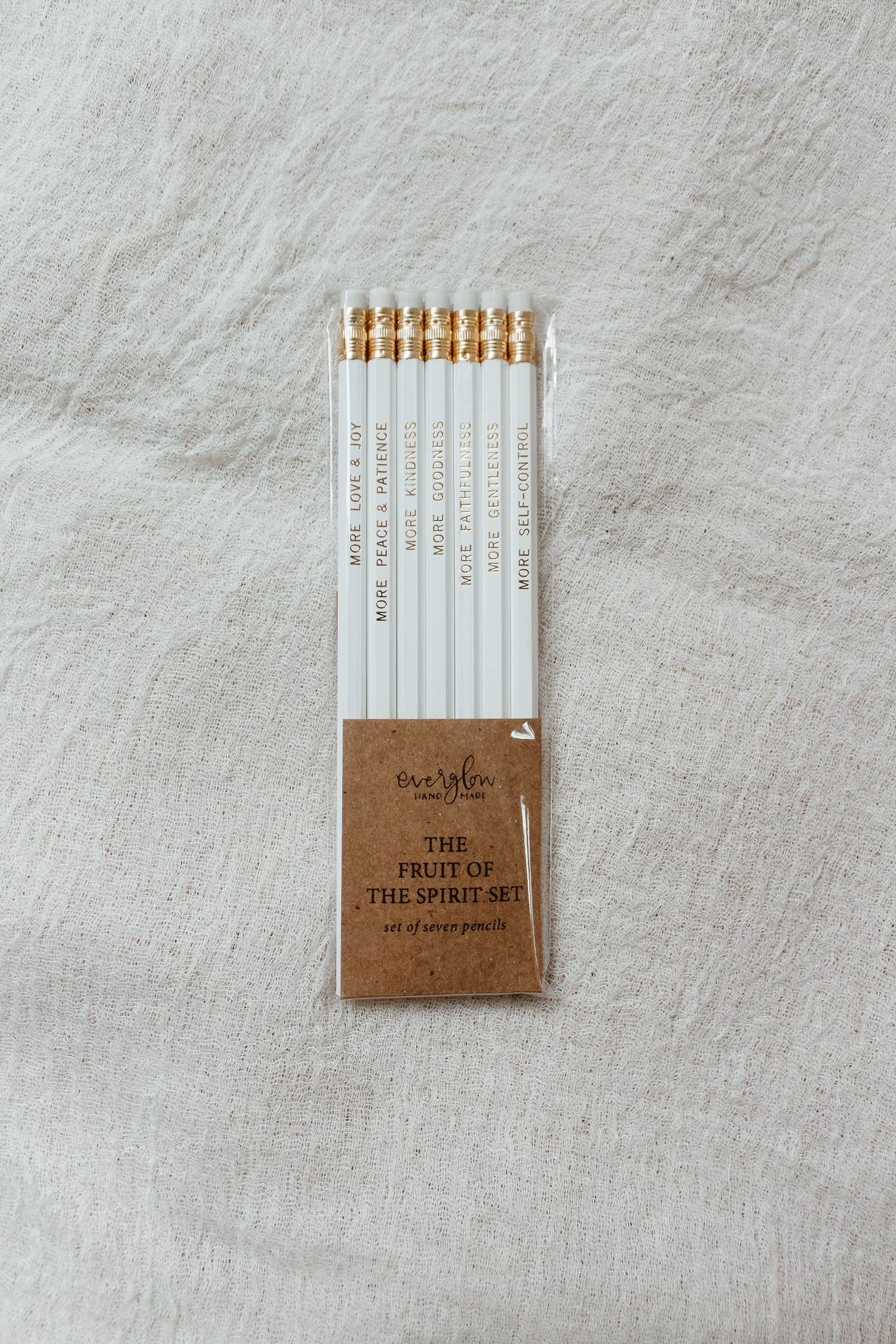 everglow handmade - Wholesale Pencil - The Fruit of the Spirit Set | Encouraging Faith Pencils5