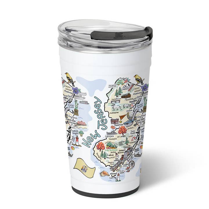 Gobelet de fête du New Jersey (24oz) pour la vente par Swig Life