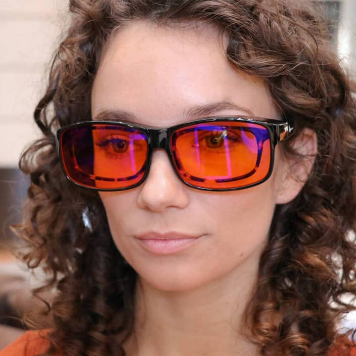 Black Blue Light Blocking Glasses – Universal Fitover Series for wholesale on Faire4