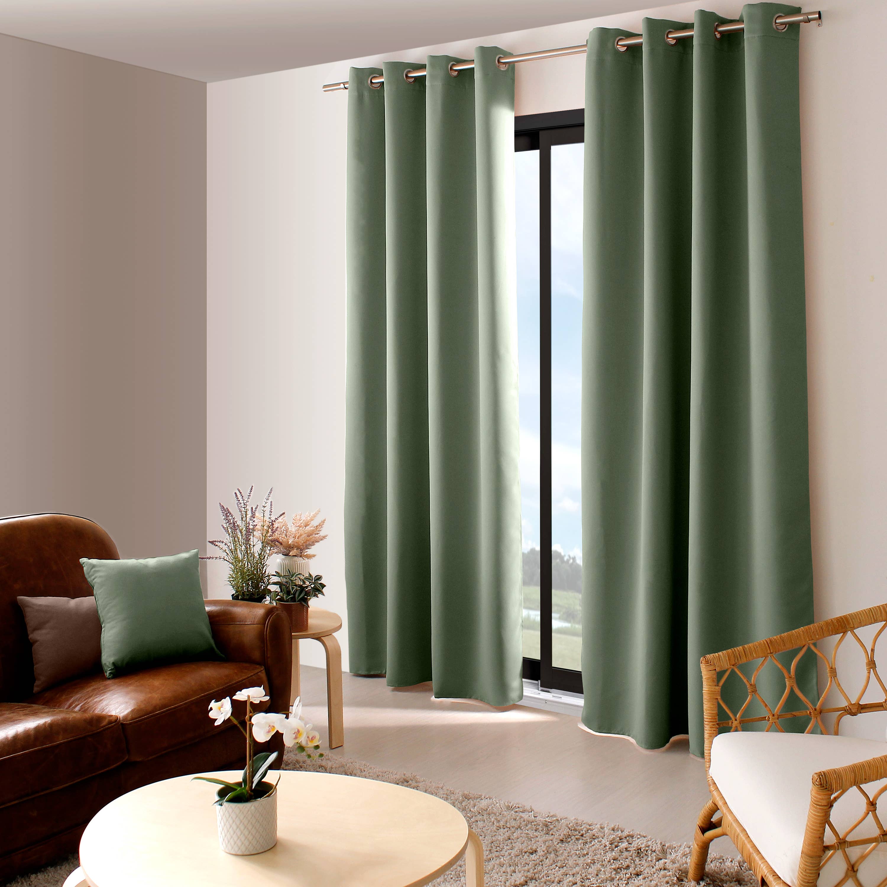 DECOSTARS - CmaDECO - Wholesale Curtain - Blackout Curtain with Grommets, 140x240cm, Liquorice Collection36