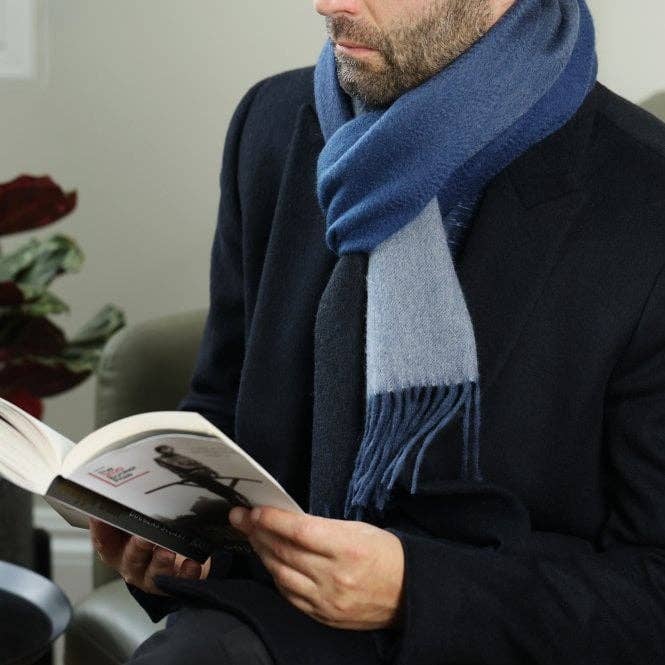 Studio Hop - Wholesale Scarf - Men's - Men's 100% Cashmere Ombre Scarf5