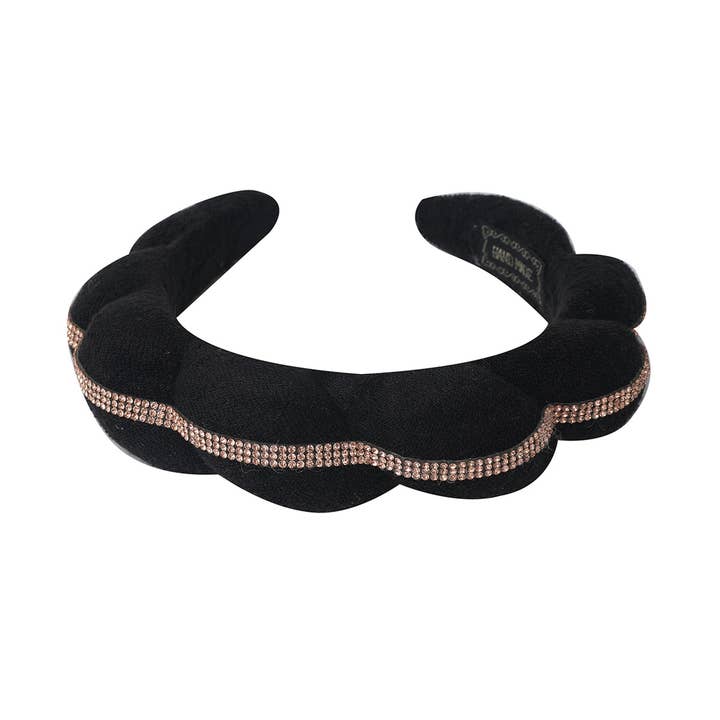 Selini New York - Wholesale Spa Headband - Puffy Spa Terry Towel Chain Headband-PHB1041