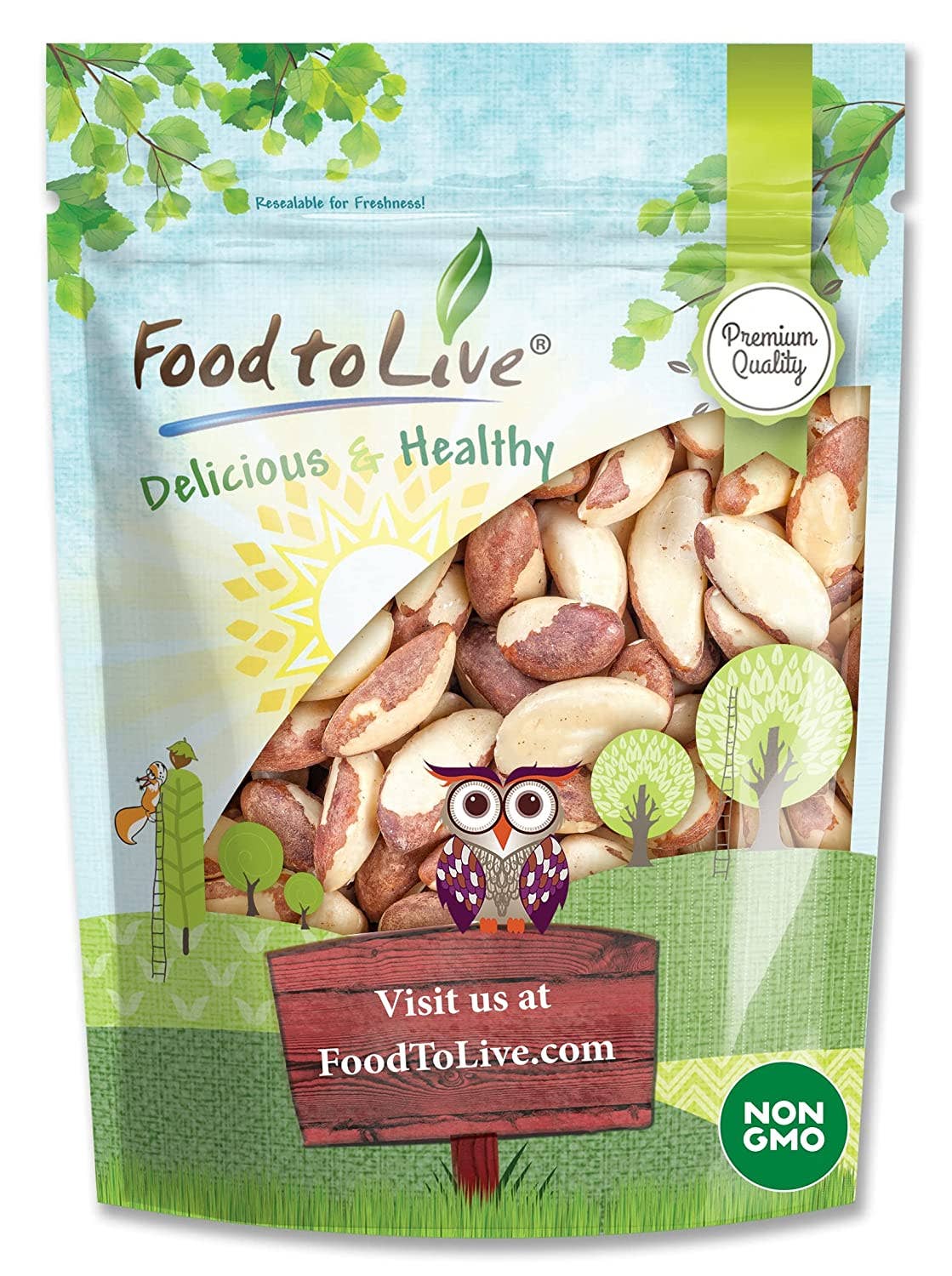 Food To Live - Venta al por mayor Frutos secos - Nueces crudas de Brasil: verificadas sin transgénicos, enteras, sin sal, kosher10