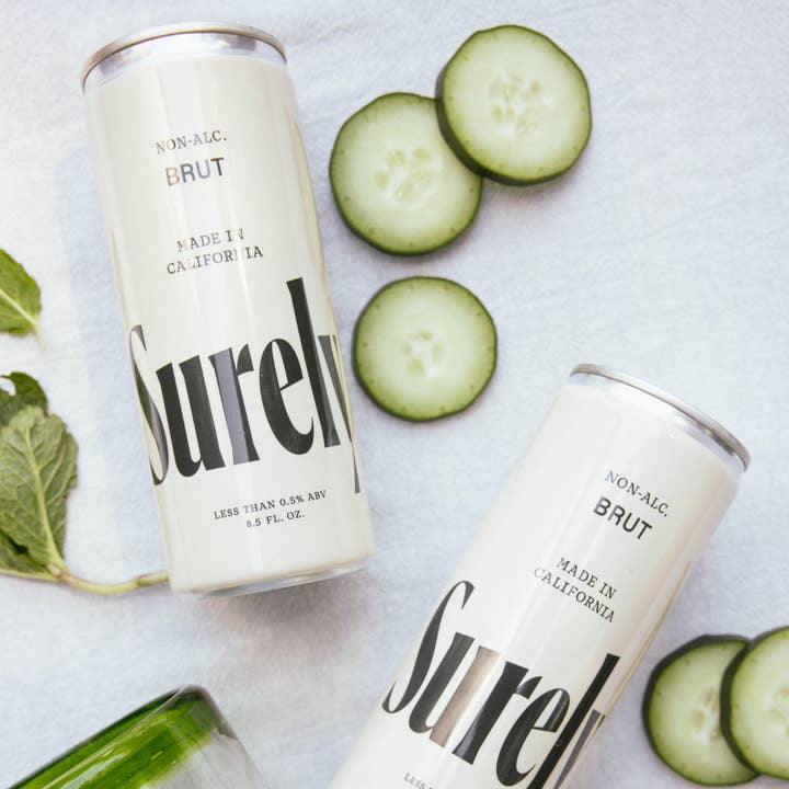 Surely Wine - Wholesale Non-Alcoholic Spirits/Wine/Beer - Non-Alcoholic Brut Can 4-Pack