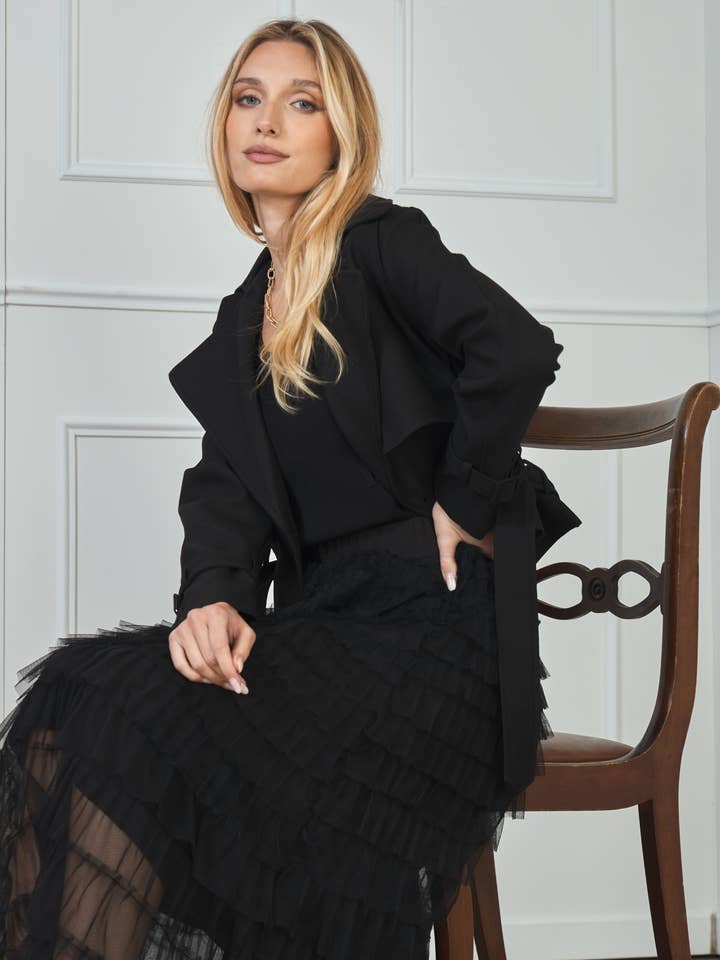 LULUMARY - Wholesale Skirt - Women's - Long tulle skirt SK787A10