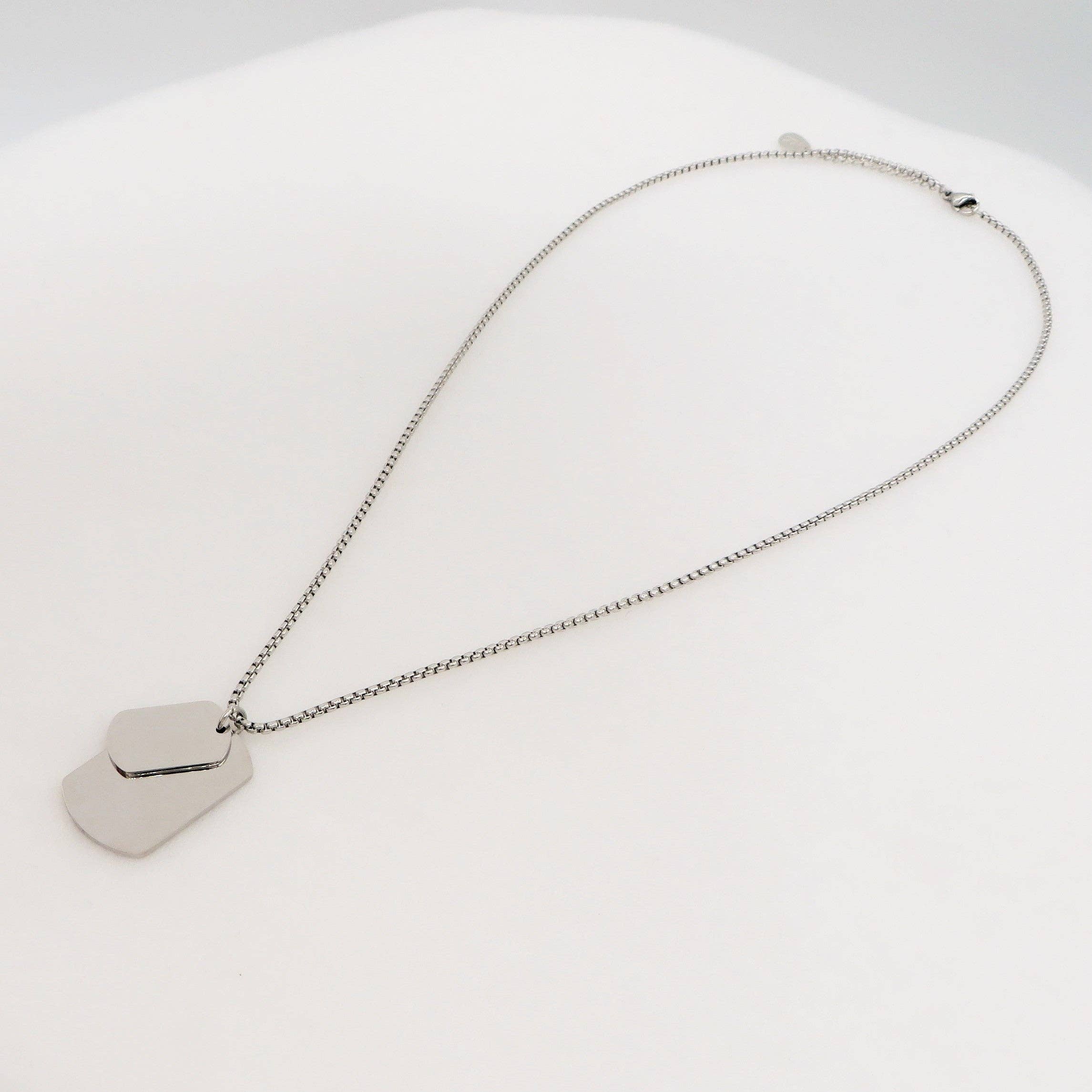 Collana pendente TARGHETTA MILITARE uomo ACCIAIO for wholesale on Faire4